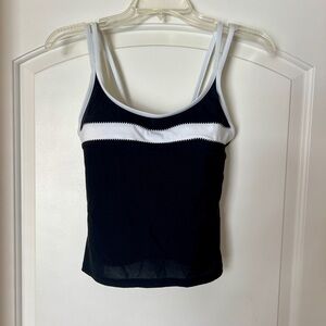 Miraclesuit Black and White Tankini Top